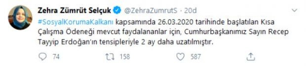 Kısa çalışma ödeneğinin süresi 2 ay daha uzatıldı - Resim : 2