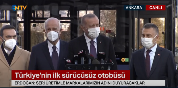 İlk elektrikli sürücüsüz otobüs! Cumhurbaşkanı Erdoğan test etti - Resim : 2