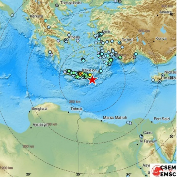 Girit'te şiddetli deprem! Türkiye'de de hissedildi - Resim : 1