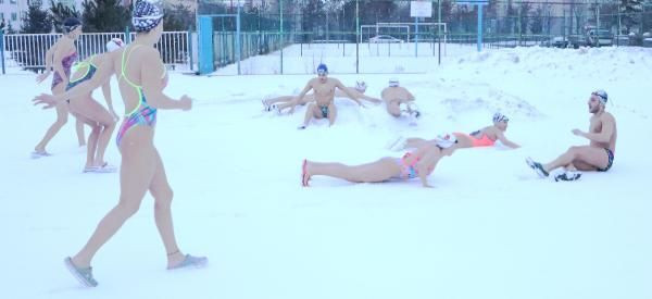 Fenerbahçeli genç yüzücülere, eksi 12 derecede karda şok programı - Sayfa 2