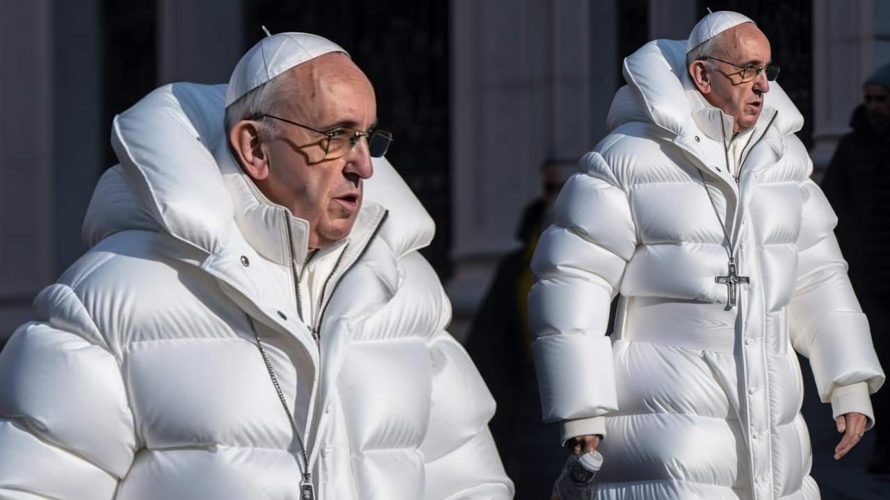 Papa Francis'in şişme montlu fotoğrafı yapay zeka ürünü çıktı