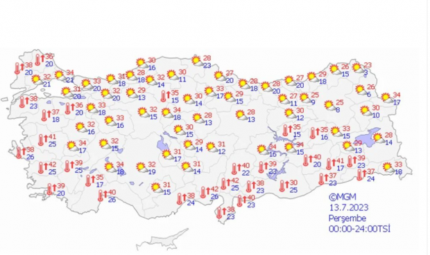 Türkiye için sıcak hava uyarısı: 35 derecenin üzerine çıkacak - Resim : 2