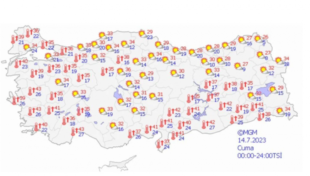Türkiye için sıcak hava uyarısı: 35 derecenin üzerine çıkacak - Resim : 3