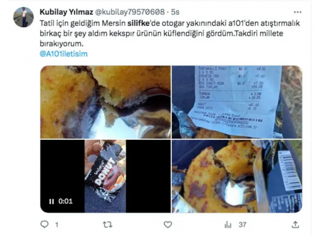 Silifke'de denetlenen A101 şubesinde bozulmuş 11 kek bulundu - Resim : 2
