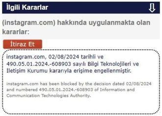 Instagram'a erişim engeli getirildi - Resim : 1