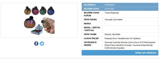 Satışı yasaklandı, raflardan toplatılıyor! Oyuncakta sağlık tehdidi... - Resim : 1