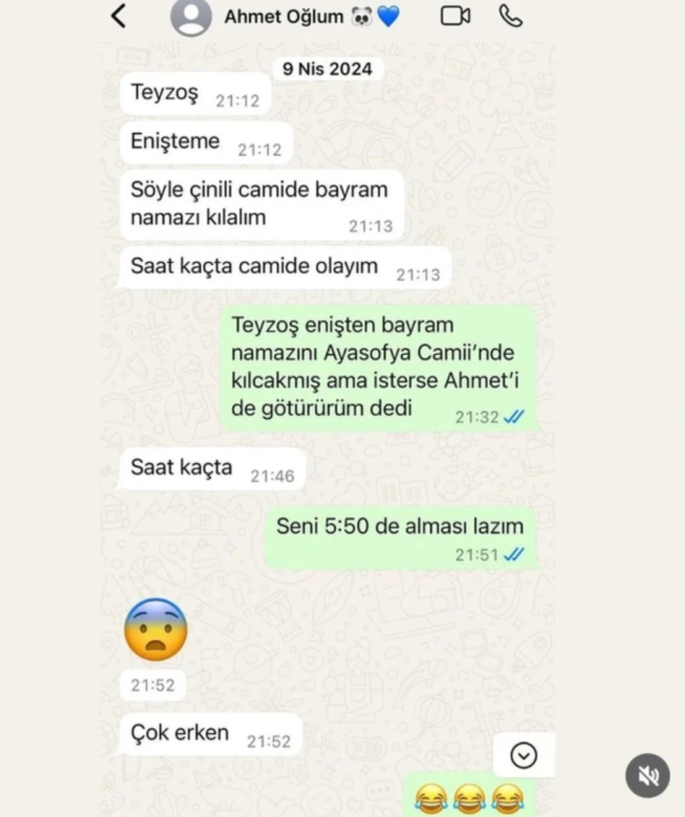 Mattia Ahmet Minguzzi'nin teyzesine attığı son bayram mesajı yürek yaktı! - Resim : 1