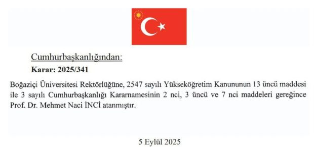 5 üniversiteye rektör ataması gerçekleştirildi - Resim : 1