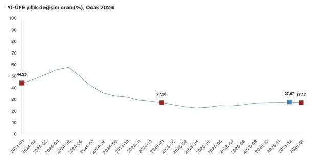 Yurt i&ccedil;i &uuml;retici fiyat endeksi a&ccedil;ıklandı - Resim : 1