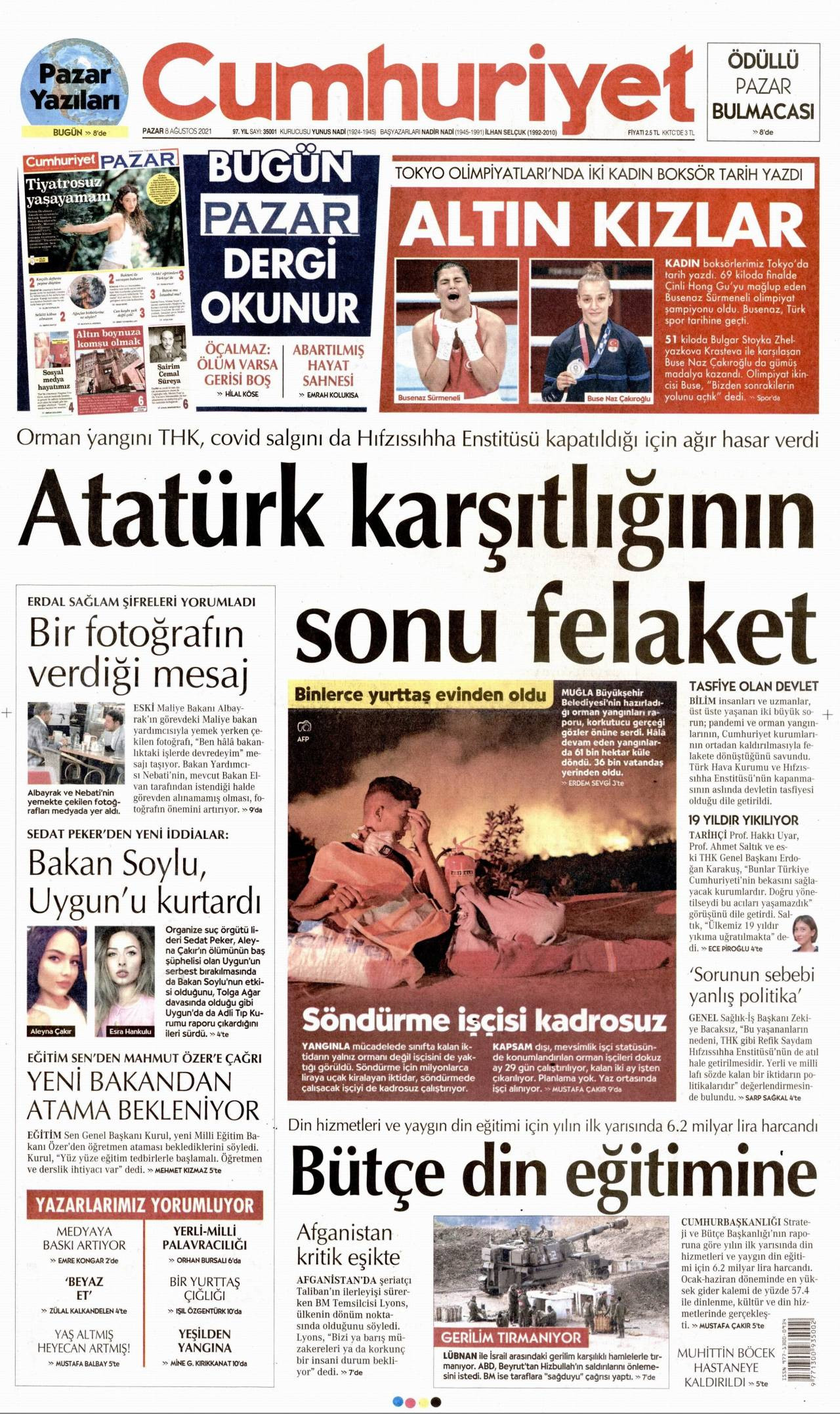 Cumhuriyet Manşeti