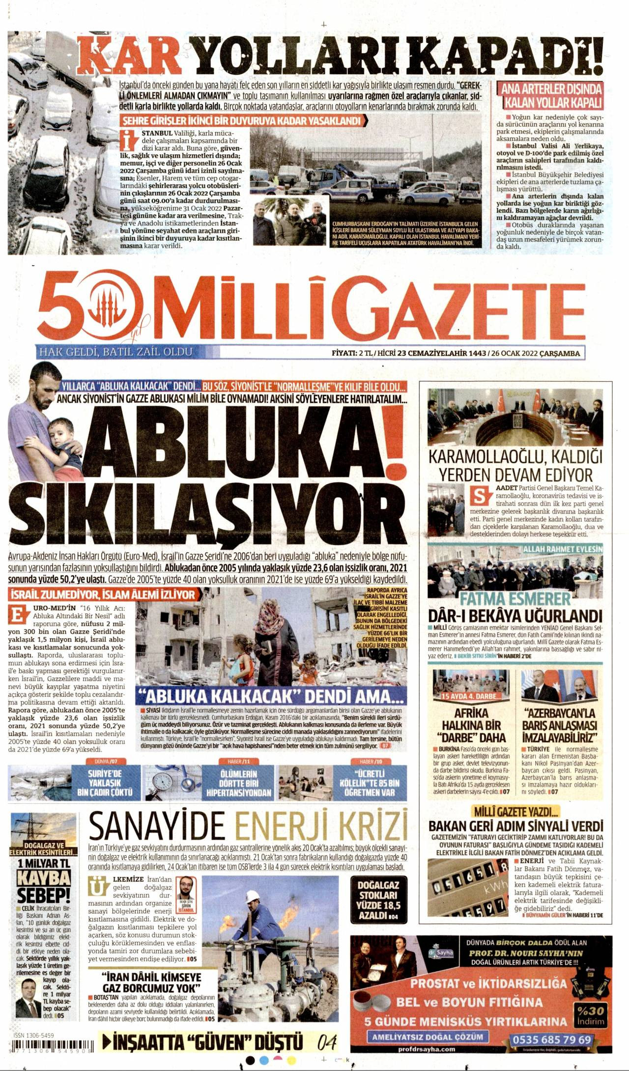 Milli Gazete gazetesi 
