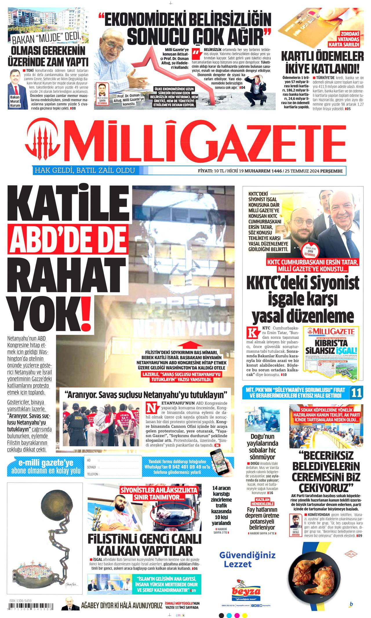 Milli Gazete Manşeti