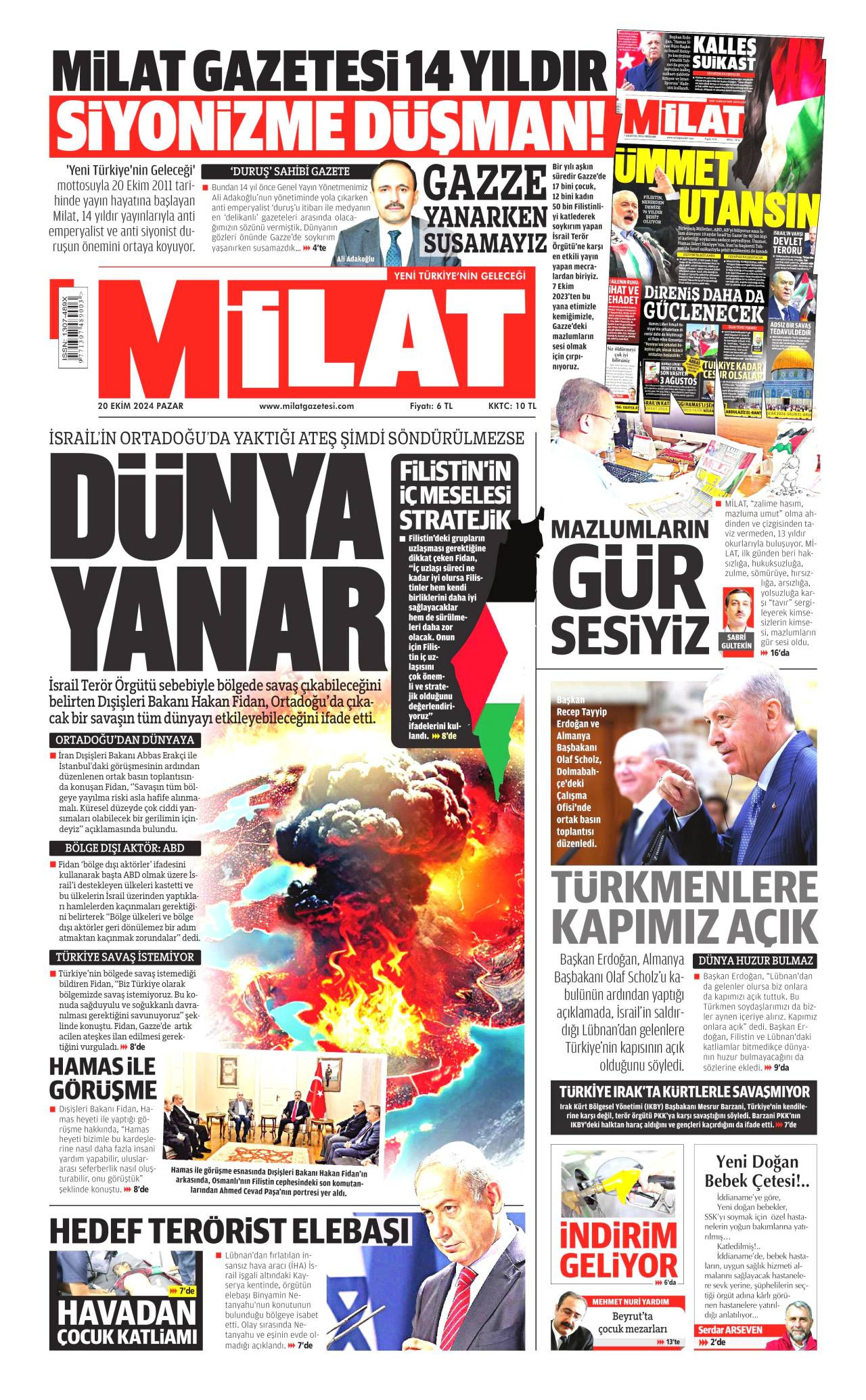 Milat Gazetesi Manşeti