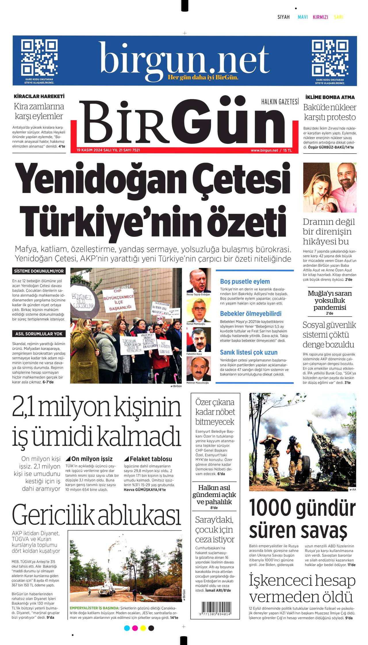 Birgün Gazetesi Manşeti