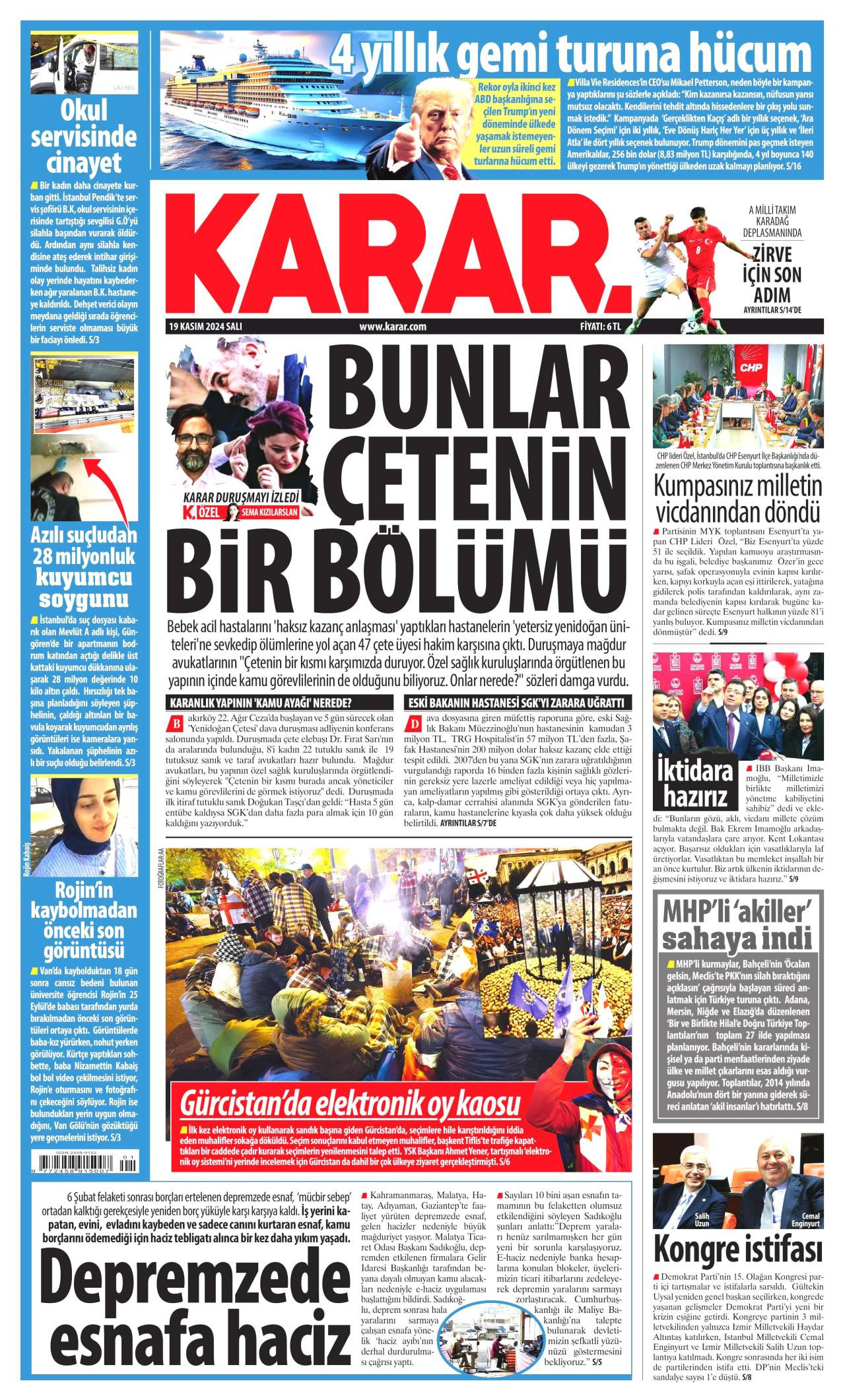 Karar Gazetesi Manşeti