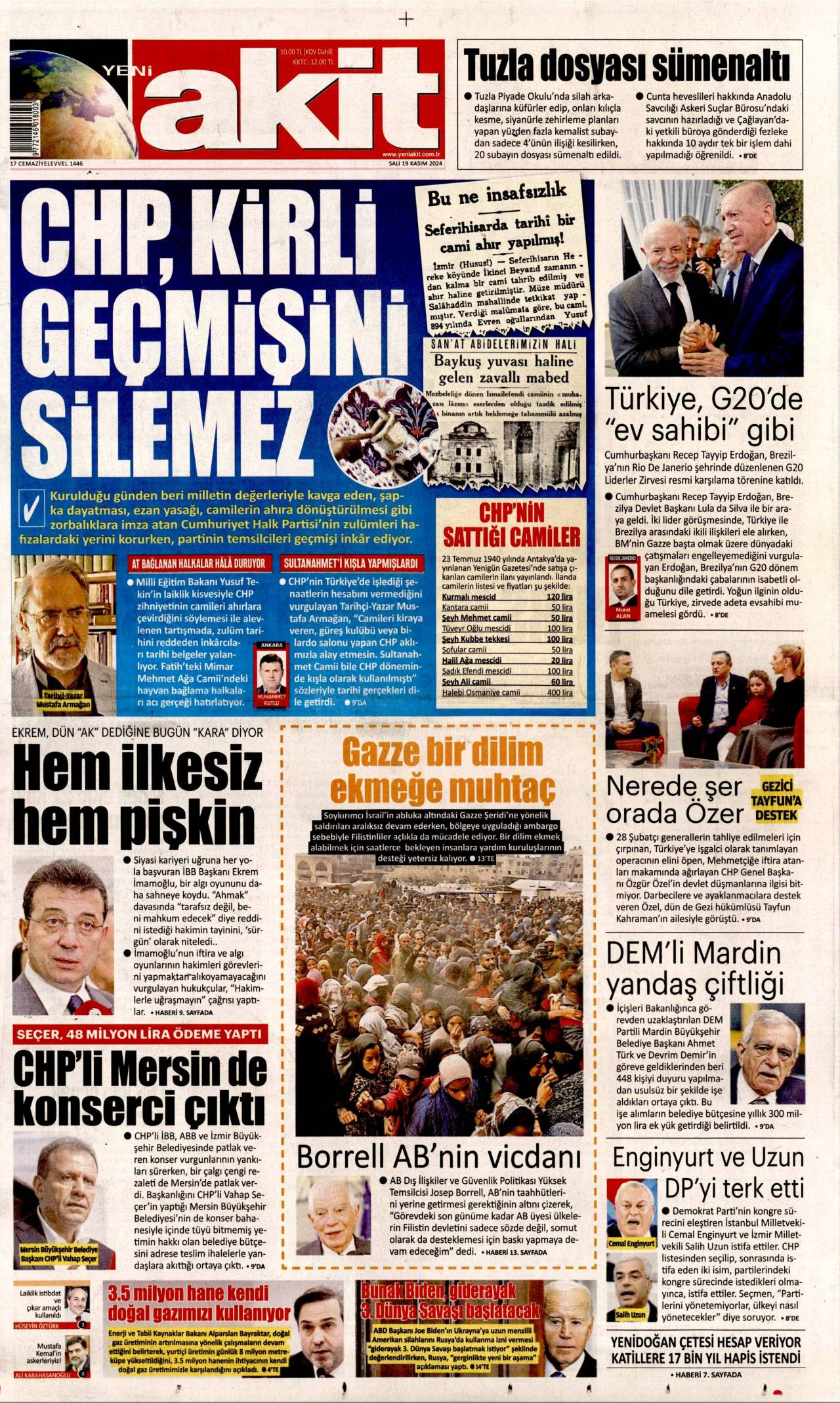 Yeni Akit Gazetesi Manşeti