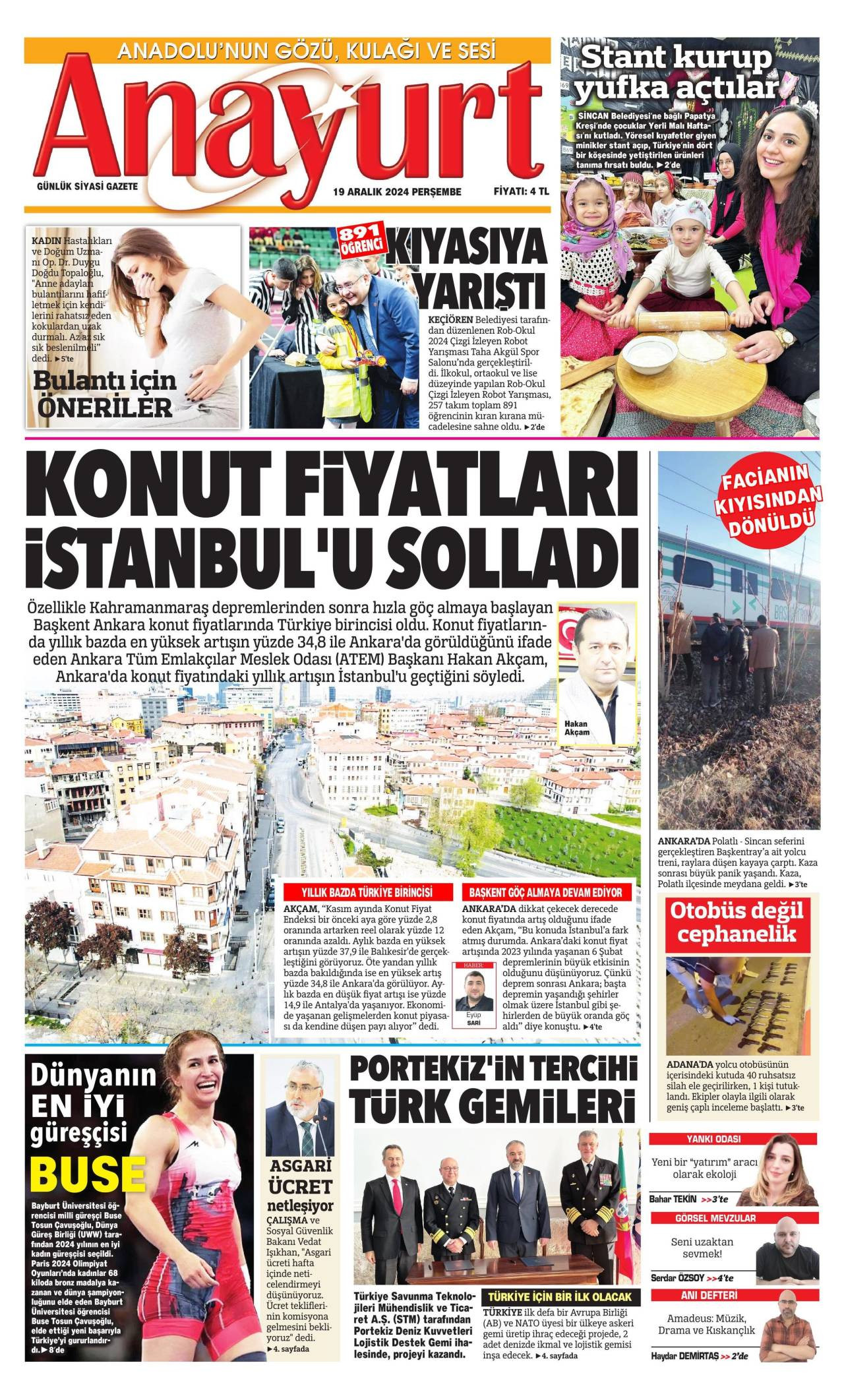 Yurt Gazetesi Manşeti