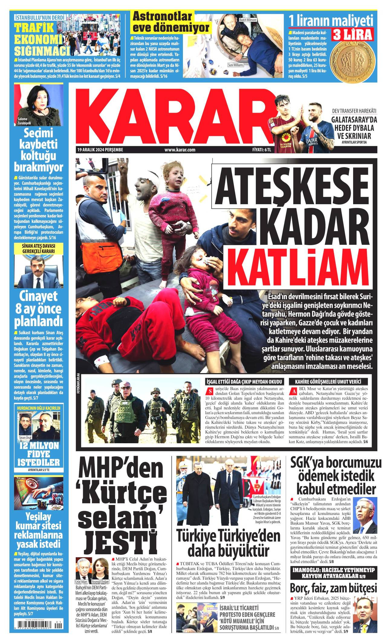 Karar Gazetesi Manşeti