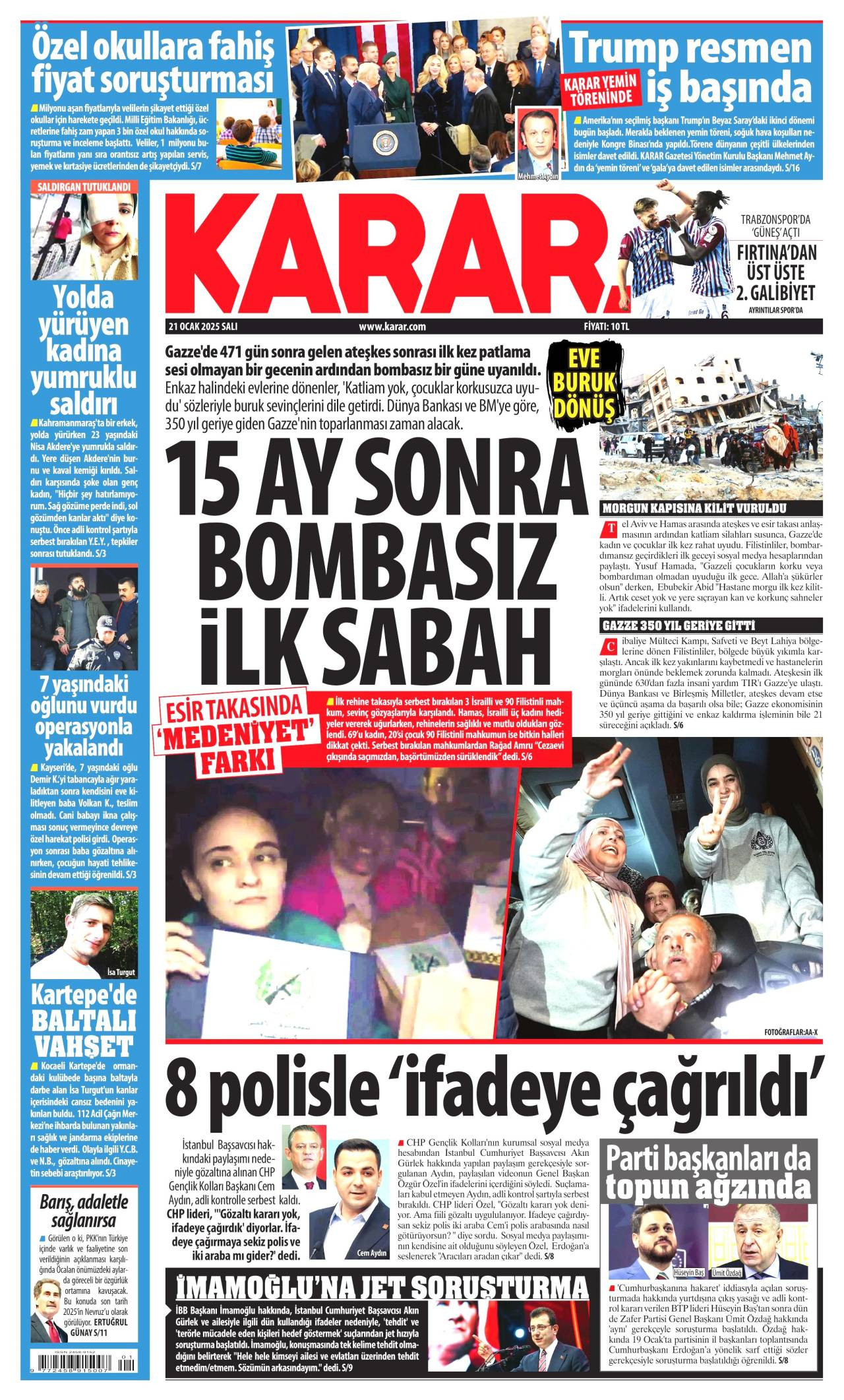 Karar Gazetesi Manşeti