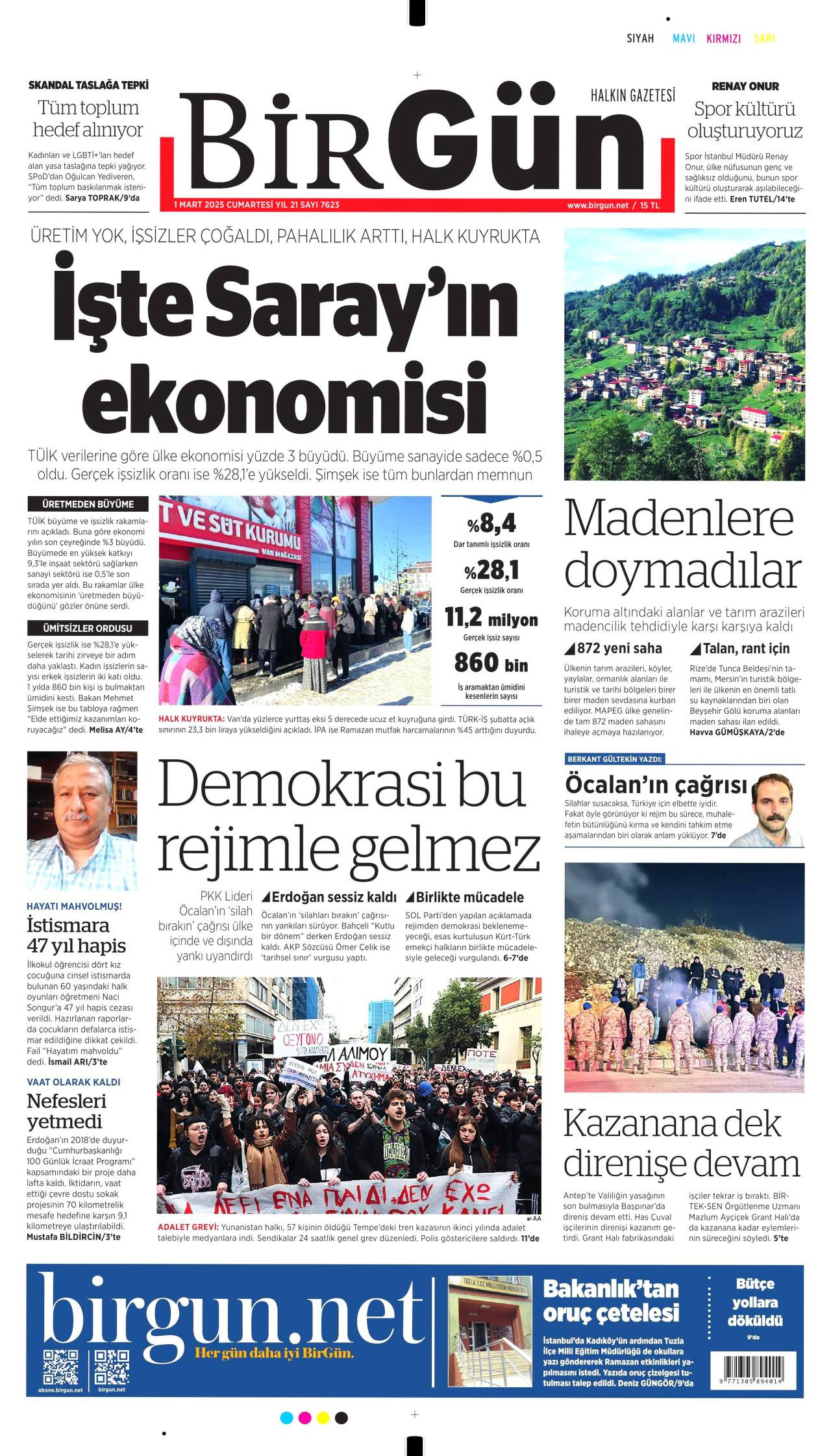 Birgün Gazetesi Manşeti