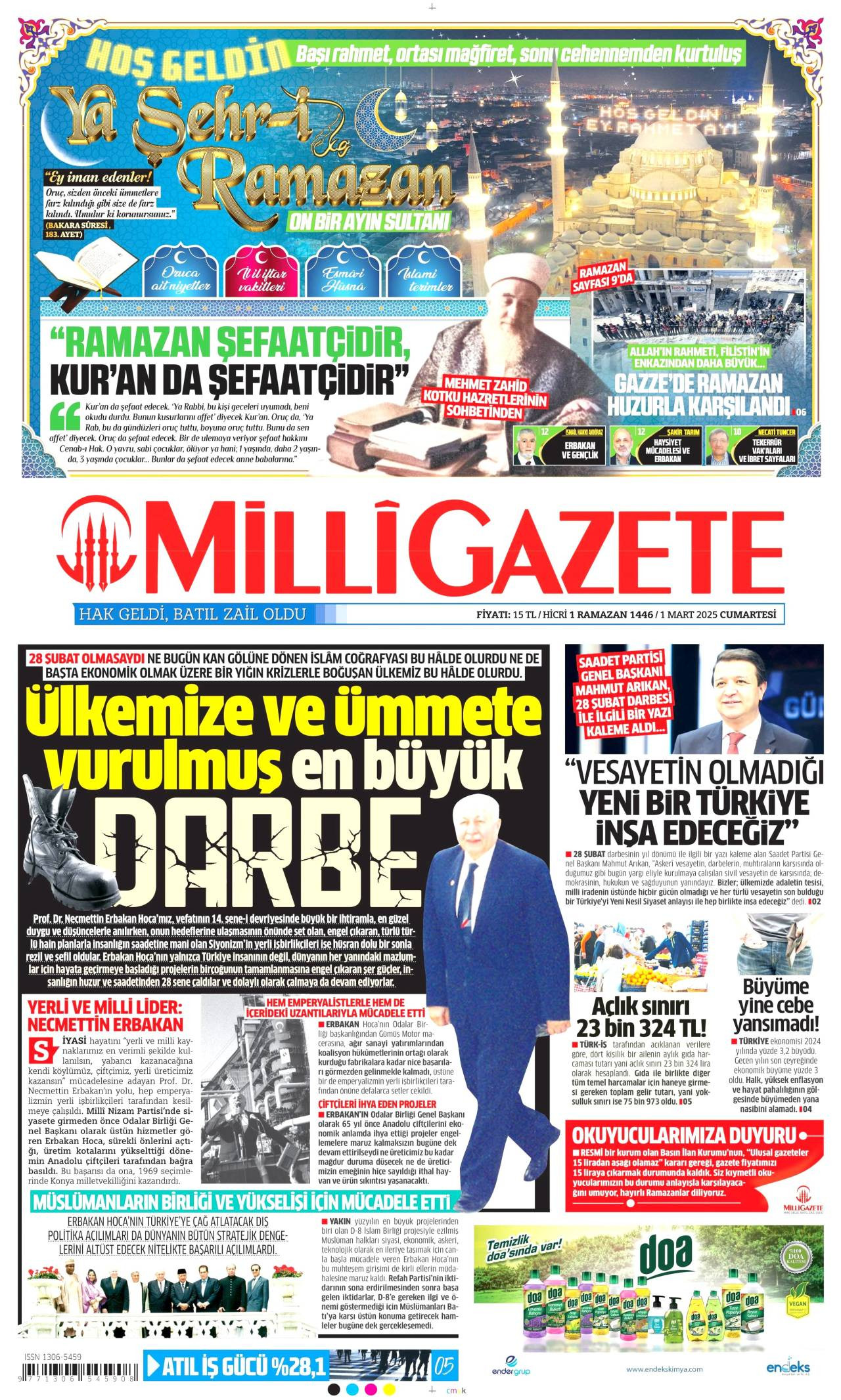 Milli Gazete Manşeti