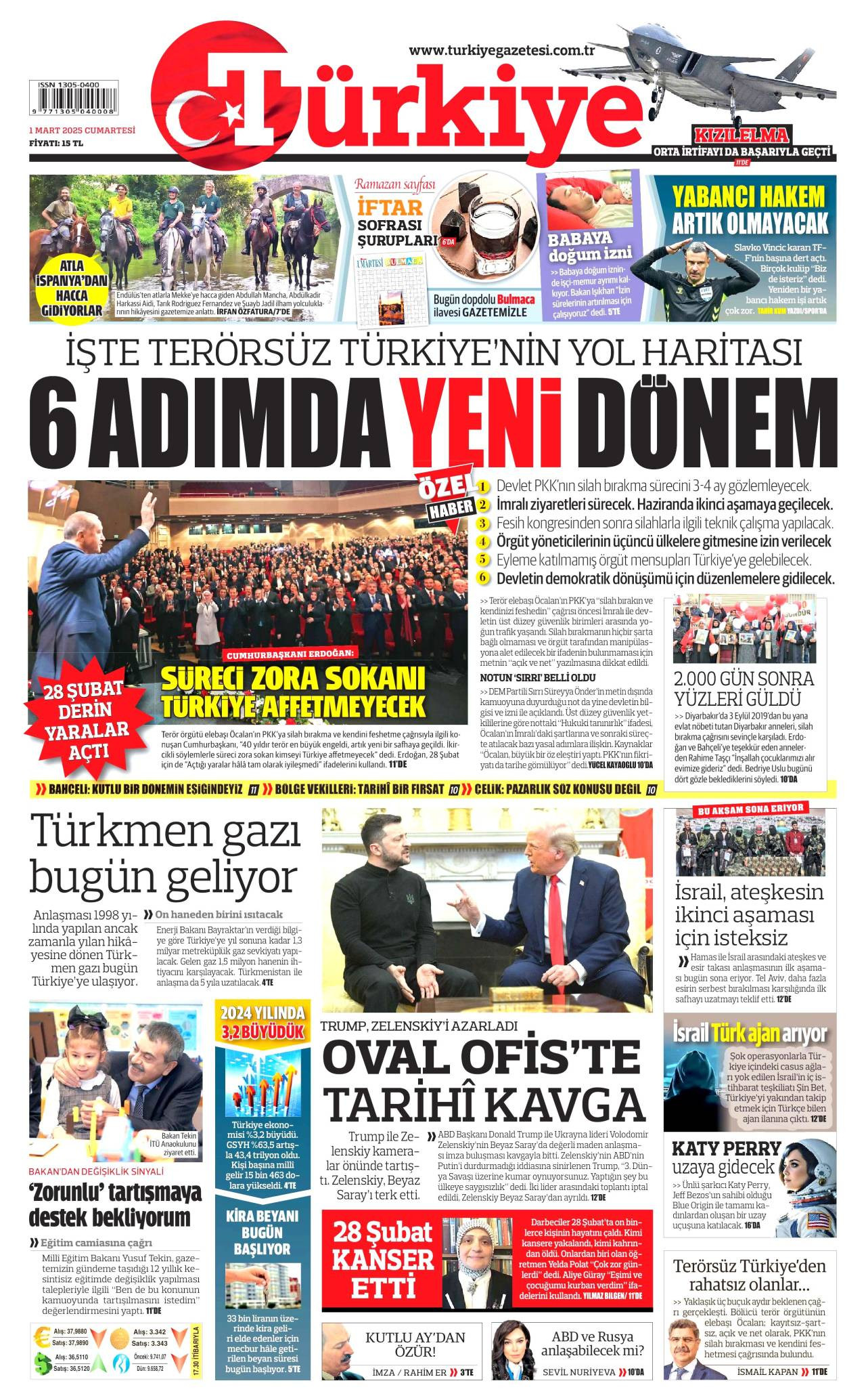 Türkiye Gazetesi Manşeti