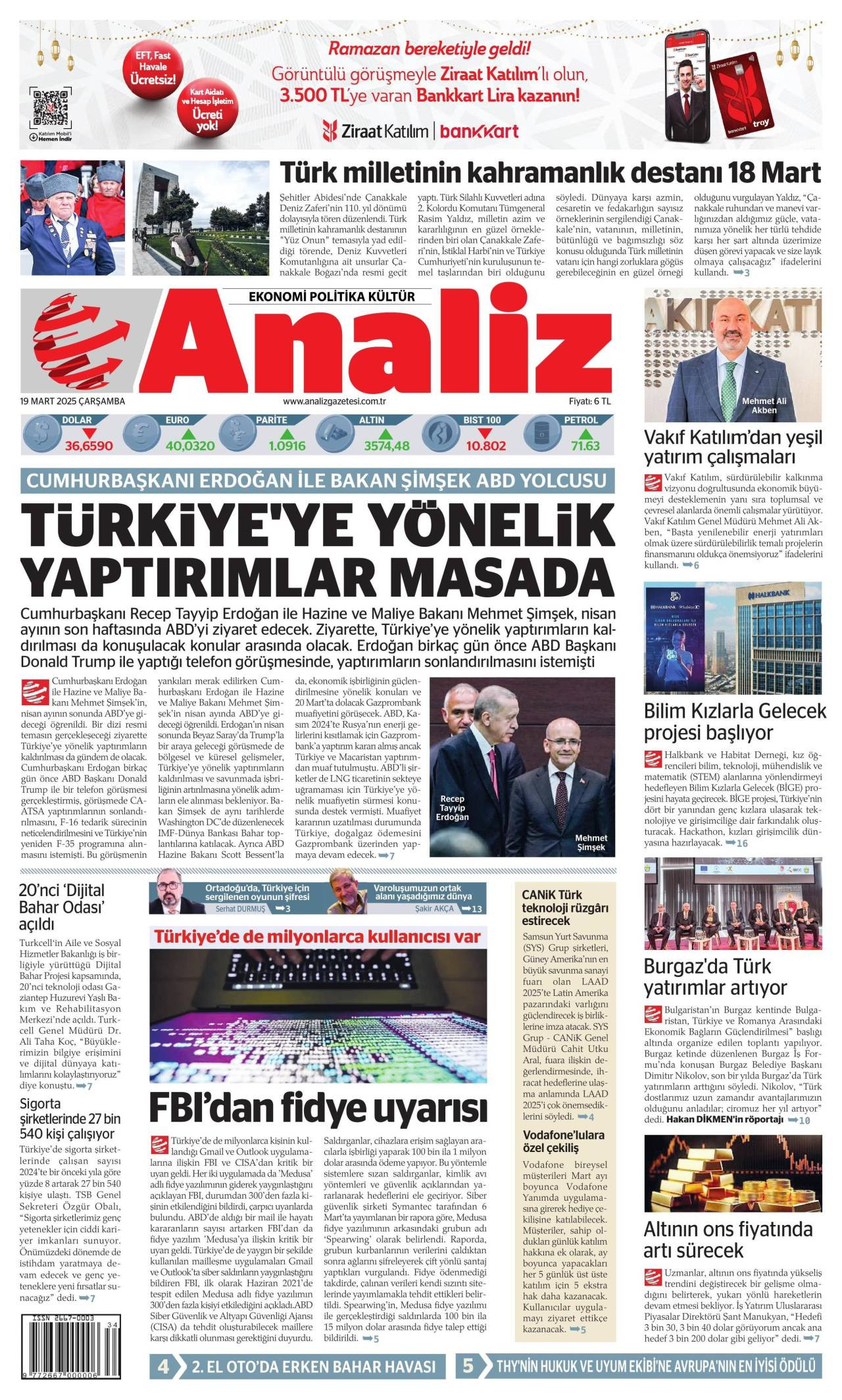 Analiz gazetesi oku