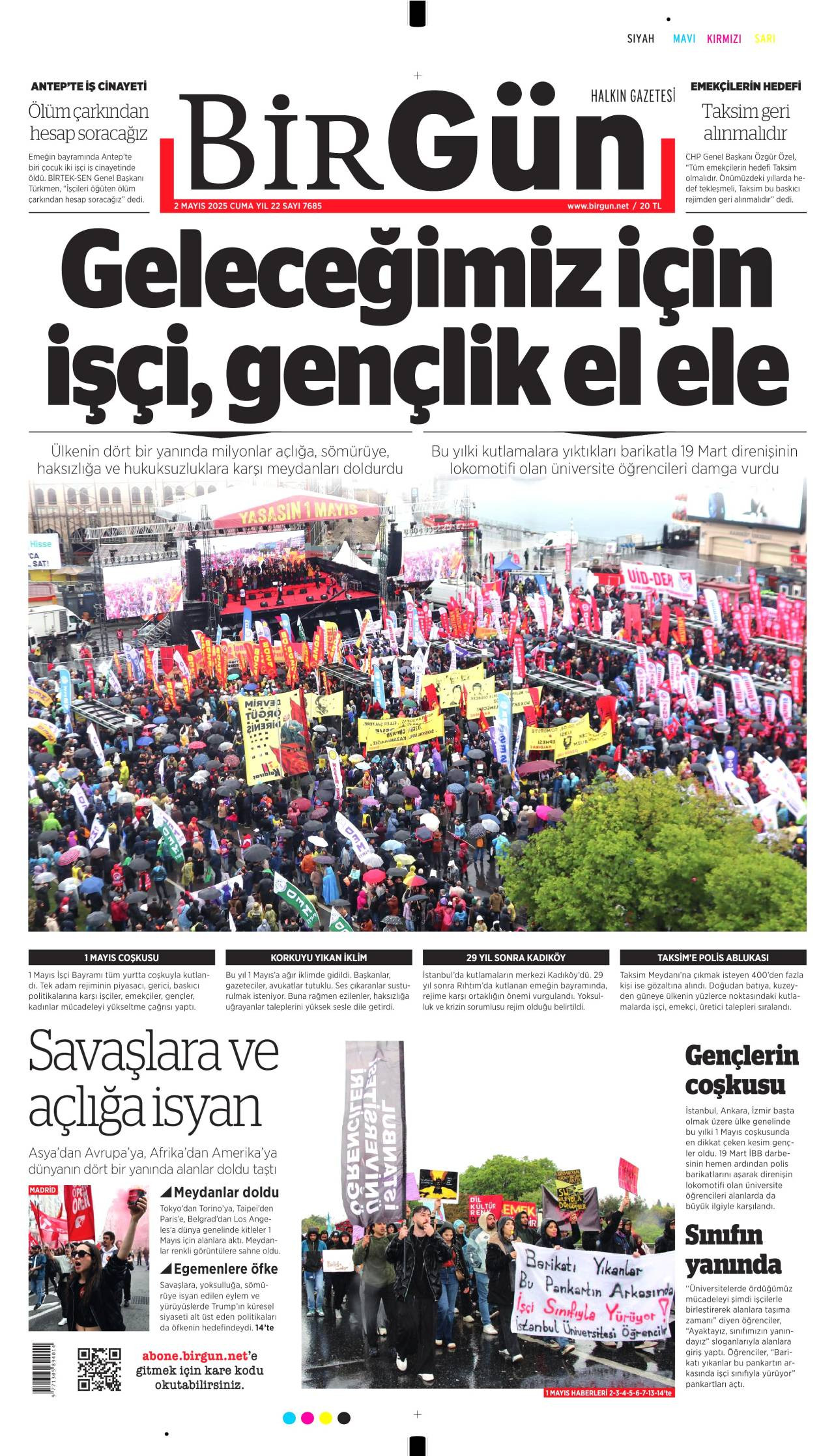 Birgün Gazetesi Manşeti
