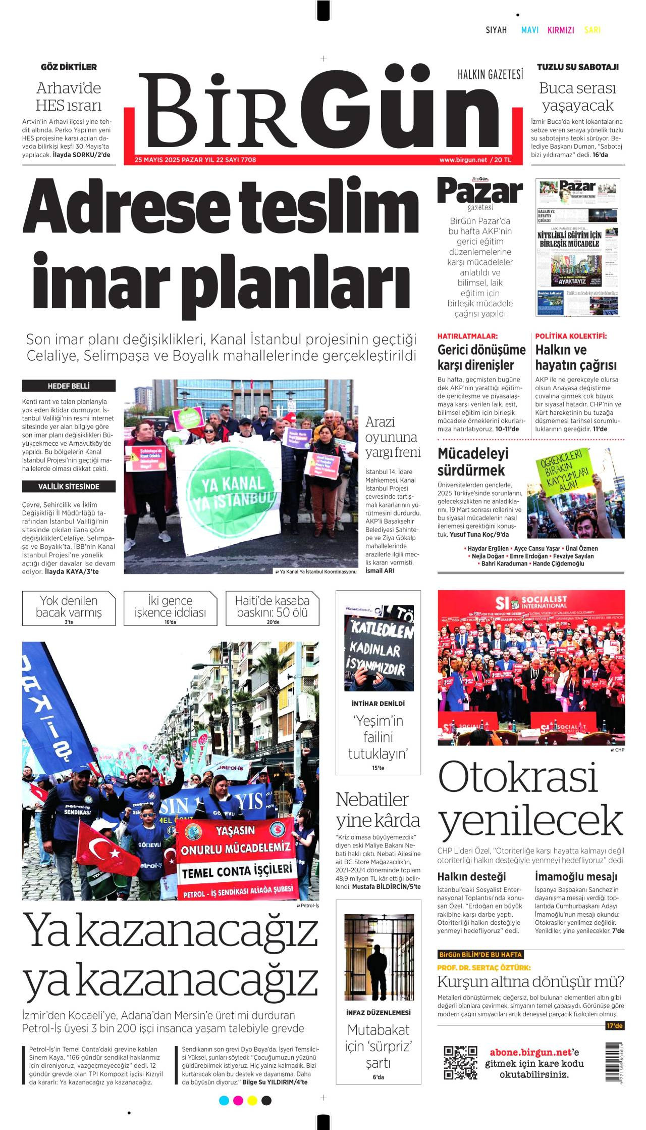 Birgün Gazetesi Manşeti