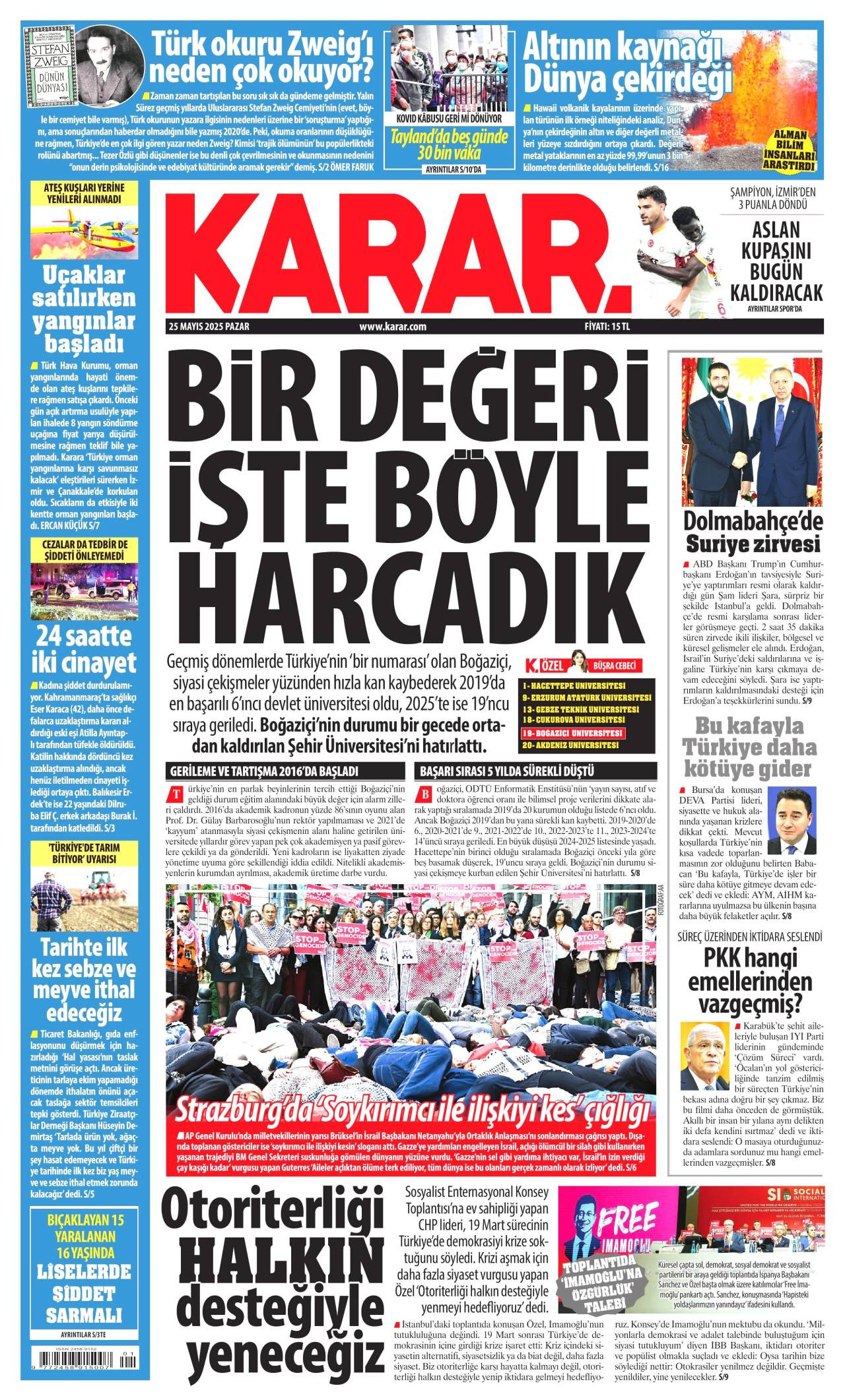 Karar Gazetesi Manşeti