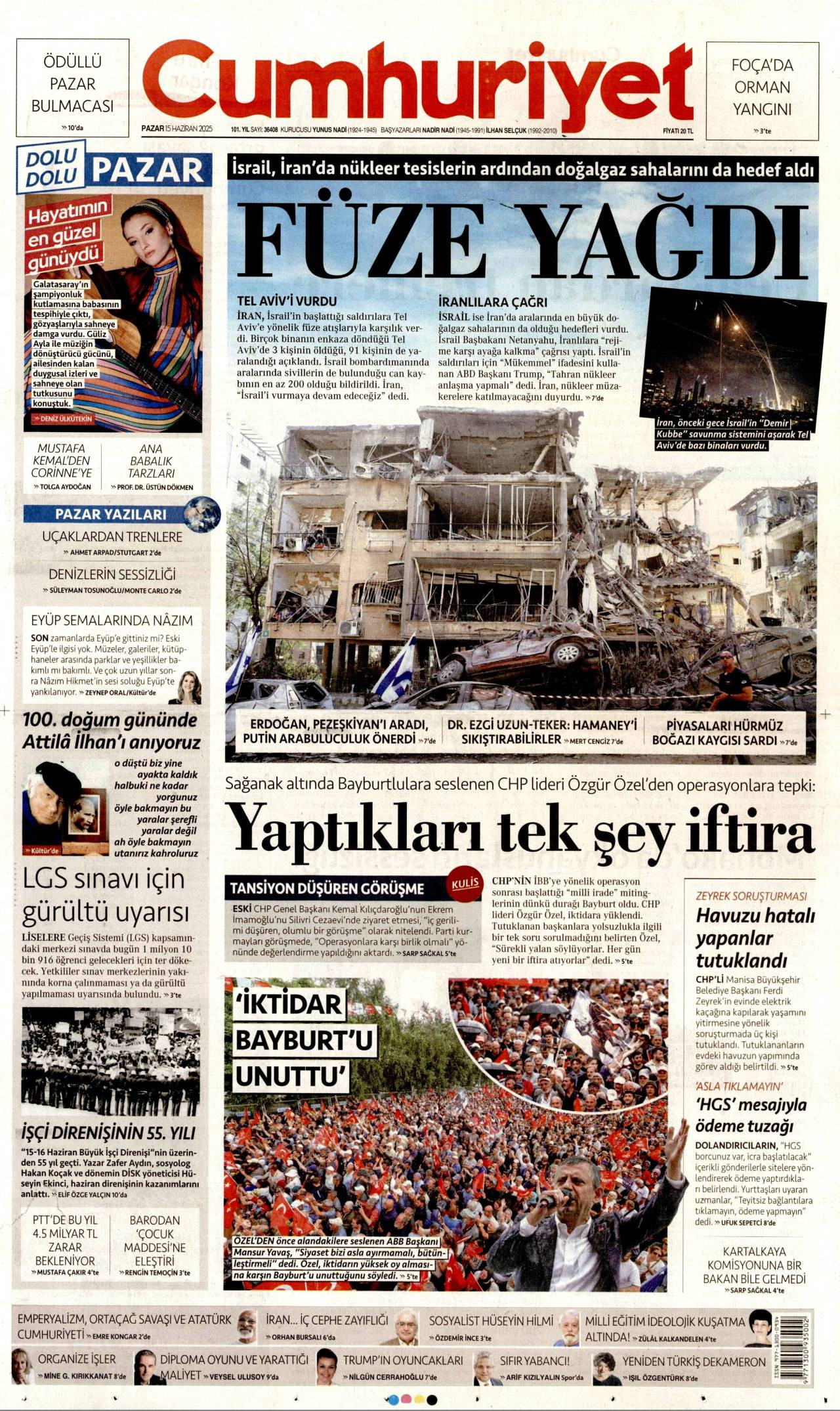 Cumhuriyet gazetesi oku