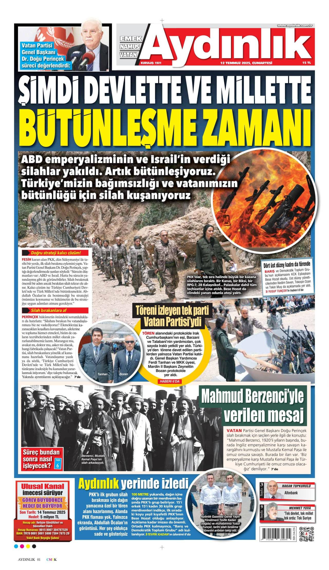Aydınlık gazetesi oku