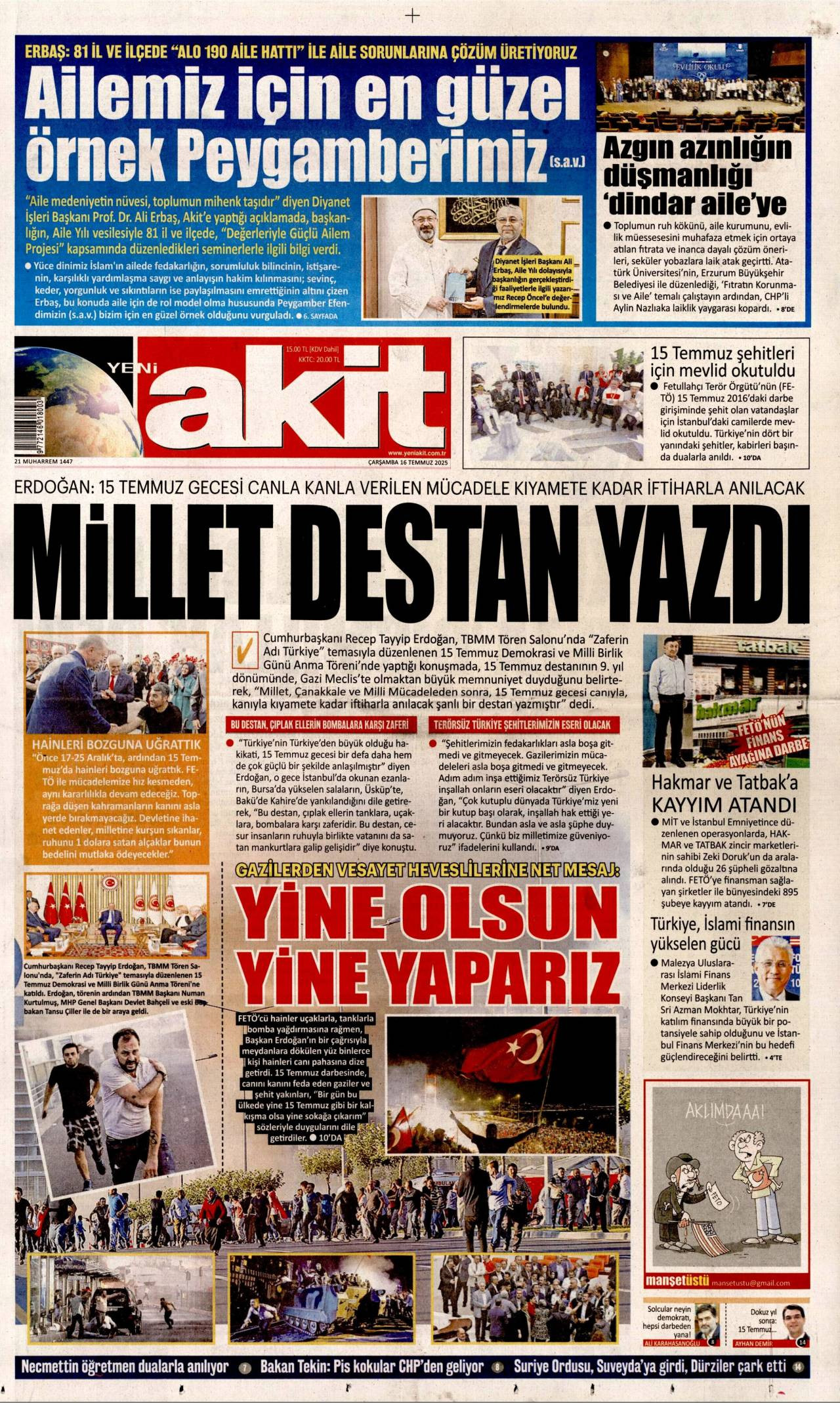 Yeni Akit gazetesi oku