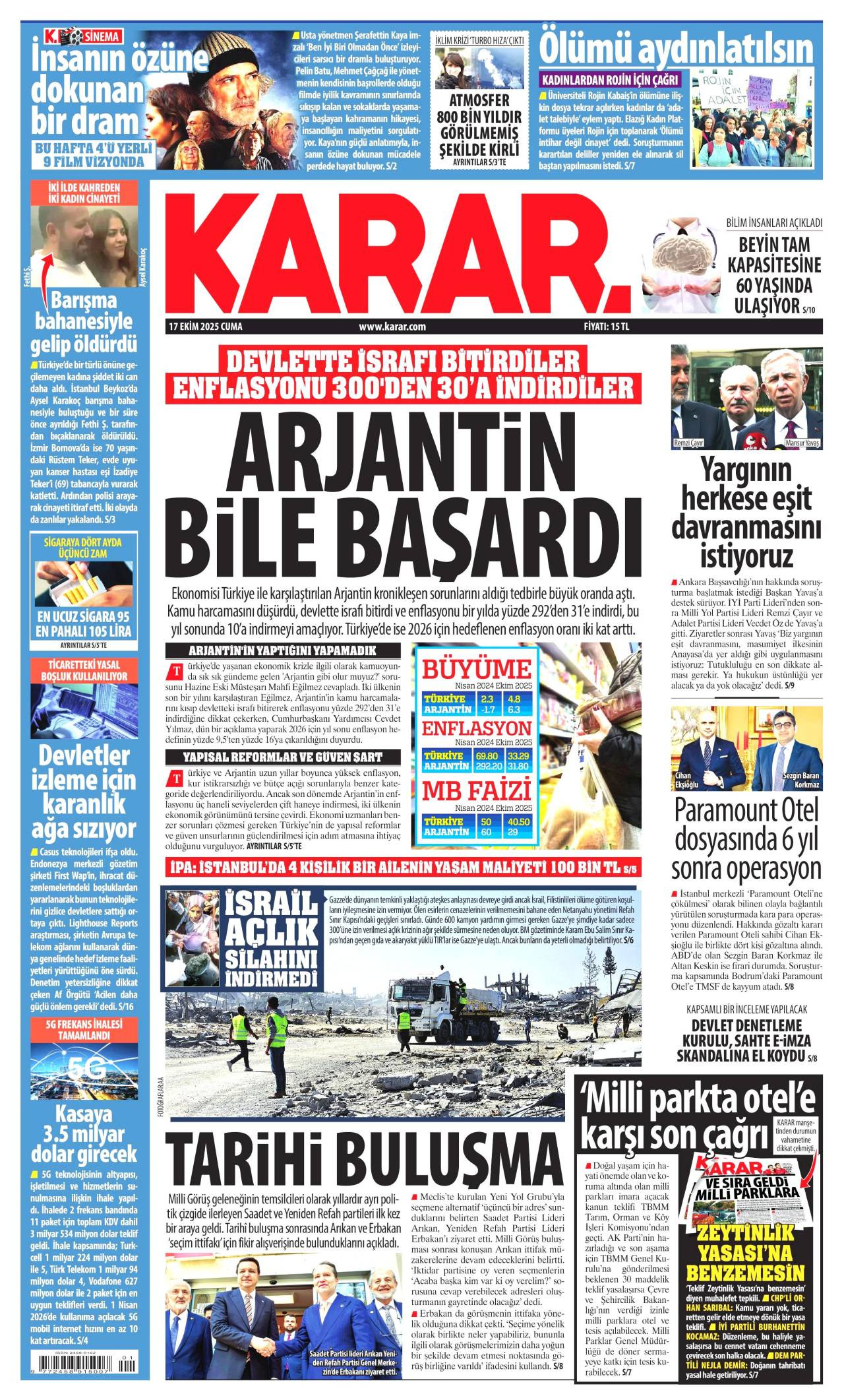 Karar Gazetesi Manşeti