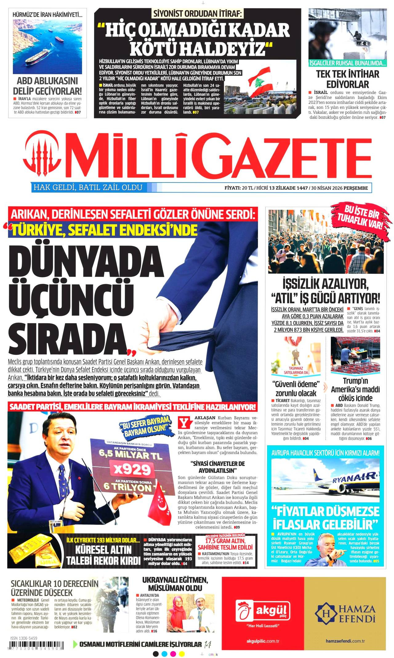 Milli Gazete Gazetesi
