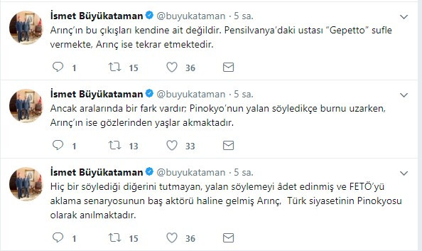 MHP'den Bülent Arınç'a: Pinokyo - Resim : 1