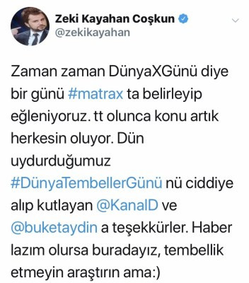 Buket Aydın fena trollendi! "Uydurduğumuz günü ciddiye alıp kutlayan Buket Aydın'a teşekkürler" - Resim : 1