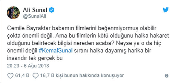 Ali Sunal'dan Cemile Bayraktar'a sert tepki... - Resim : 2